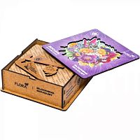 Wooden UNIDRAGON Puzzle 200 pieces: Blooming Bouquet