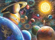 Anatolian jigsaw puzzle 1000 pieces: Planets in space