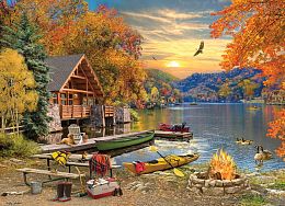 Cobble Hill 1000 Pieces Puzzle: Relaxing by the lake