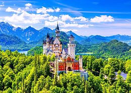 Enjoy 1000 pieces puzzle: Neuschwanstein Castle in summer, Germany