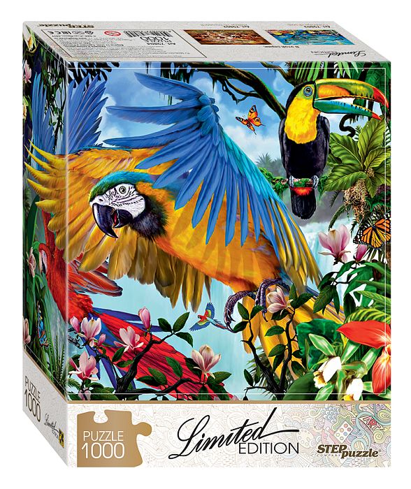 Step puzzle 1000 pieces: Parrots Limited 79804
