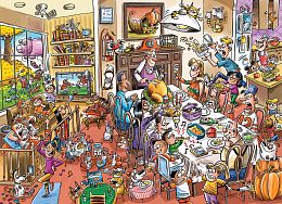 Cobble Hill 1000 Pieces Puzzle: Humor - Thanksgiving Day