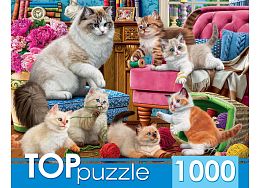 TOP Puzzle 1000 Pieces: Naughty Kittens