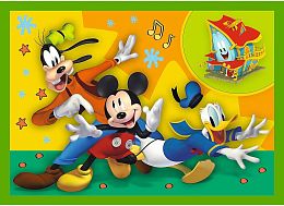 Trefl Puzzle 12#15#20#24 details: Among friends. Minnie and Mickey