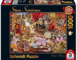 Schmidt puzzle 1000 pieces: Art.Sangram Music mania-collage