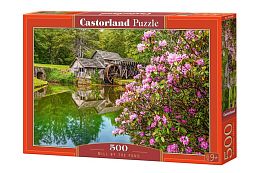 Puzzle Castorland 500 details: Mill by the pond