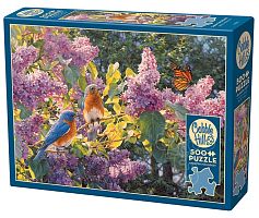 Cobble Hill 500 Pieces Puzzle: Birds in Lilac