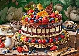 Cherry Pazzi Puzzle 1000 pieces: Fruit Cake