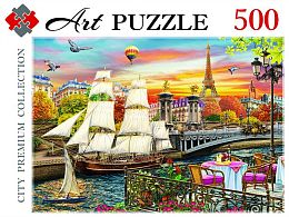 Artpuzzle 500 Pieces Puzzle: Sailboat in Paris