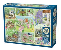 Cobble Hill Puzzle 500 pieces: Garden Birds in Spring