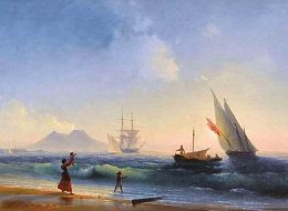 Puzzle Stella 3000 details: Aivazovsky I.K. Meeting of fishermen