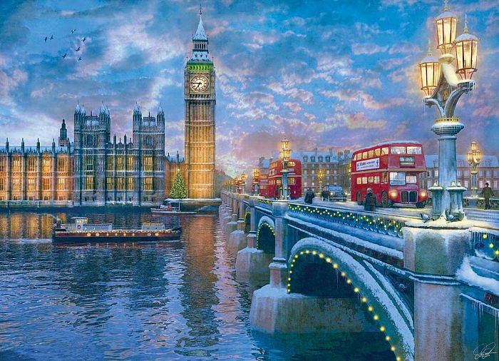 Eurographics 1000 pieces Puzzle: Christmas in London 6000-0916