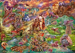 Schmidt 2000 Puzzle pieces: Treasure of Dragons