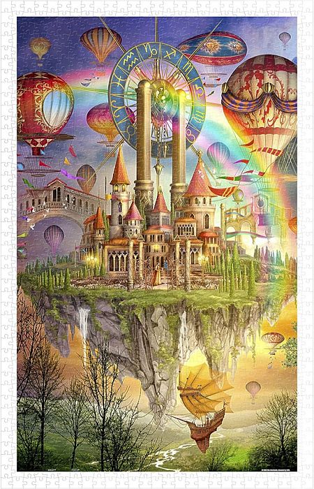 Puzzle Pintoo 1000 pieces: Marchetti. The flying city Н1562