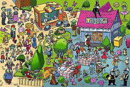 Trefl Puzzle 160 pieces: 40 years of Trefl - Trefliks celebrate