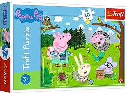 Trefl Puzzle 30 pieces: Forest Expedition, Peppa Pig