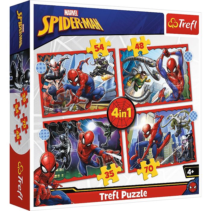 Puzzle Trefl 35#48#54#70 Details: Superhero Spider-Man TR34384