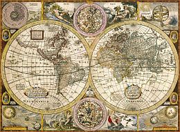 Clementoni puzzle 3000 pieces: Antique map of