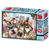 Prime 3D puzzle 500 pieces: a Selfie of Pets