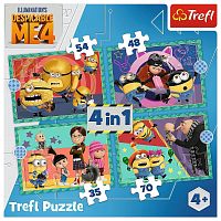 Trefl Puzzle 35#48#54#70 details: Crazy Minions