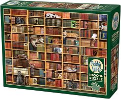 Cobble Hill 1000 Pieces Puzzle: Traveling through Bookshelves