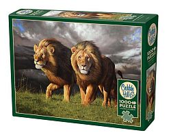 Cobble Hill 1000 pieces Puzzle: Lions. The approach of the storm