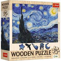 Wooden Trefl puzzle 200 pieces: V. Van Gogh. Starry Night