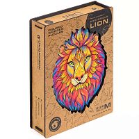 Wooden UNIDRAGON Puzzle 192 pieces: The Mysterious Lion