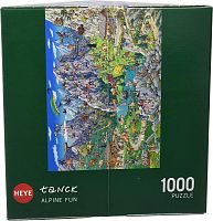 Puzzle Heye 1000 pieces: Tourists in the Alps