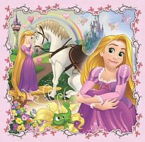 Puzzle Trefl 20х36х50 details: Rapunzel, Aurora and Ariel