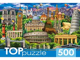 TOP Puzzle 500 pieces: World Attractions