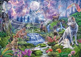 Schmidt 1000 Pieces Puzzle: St.Sandram Wild Animals under the Moon