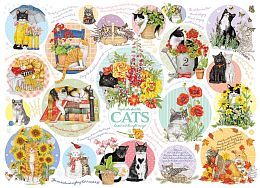 Cobble Hill 1000 Pieces Puzzle: Cat Thoughts