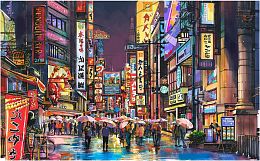 Pintoo Puzzle 1000 pieces: Neon flashes in the rain