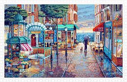 Puzzle Pintoo 1000 pieces: o'brien. Walking in the rain