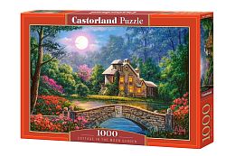 Puzzle Castorland 1000 pieces: Cottage in the moonlight garden