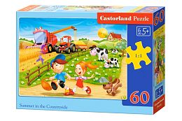 Jigsaw puzzle Castorland 60 pieces: summer in the village