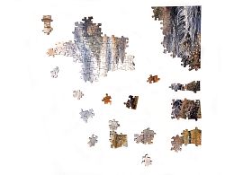 Wooden puzzle with 1000 pieces. The magic of nature. Lake of Autumn Dreams
