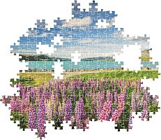 Clementoni 1500-piece Puzzle: Lupines on Lake Tekapo