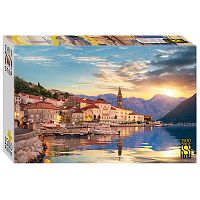 Step puzzle 1500 pieces: Bay of Kotor, Montenegro