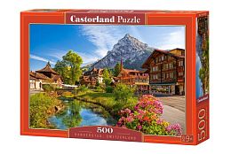 Puzzle Castorland 500 details: Kandersteg, Switzerland