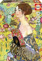 Educa 1000 pieces puzzle: Lady with a fan, Gustav Klimt