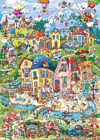 Heye 1000 Piece Puzzle: Happytown. Good morning!