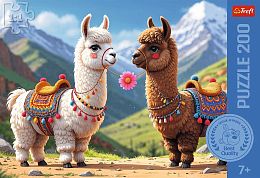 Trefl 200-piece Puzzle: Colorful Llamas