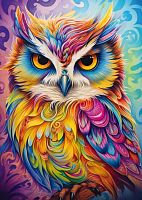 Schmidt 1000-piece Puzzle: Colorful Owl