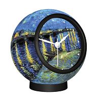 Pintoo Clock Puzzle 145 details: V.Gogh Starry Night over the Rhone