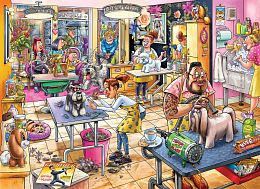 Jumbo 1000 pieces Puzzle: Wasgij. Dog Salon (Mystery 23)