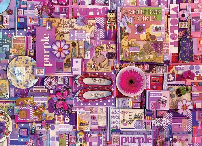 Cobble Hill puzzle 1000 pieces: Purple 51866/80151
