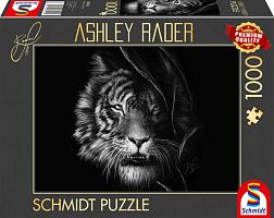Schmidt 1000-piece Puzzle: Ashley Rader. The tiger is the embodiment of freedom