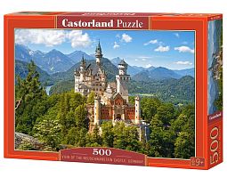 Puzzle Castorland 500 details: a view of the Neuschwanstein castle